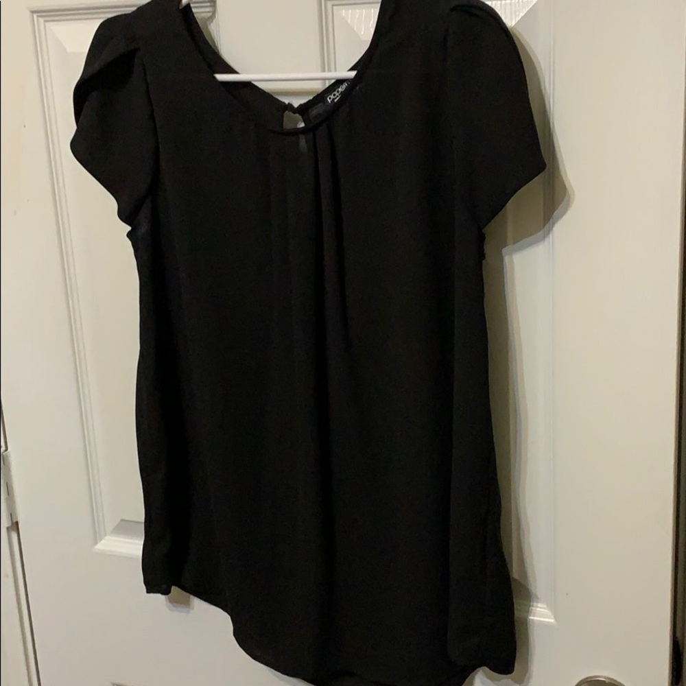 Black Sheer Top